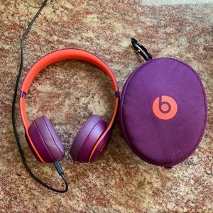 Beats Solo3 wireless. Purple and orange color. Used only a few times.